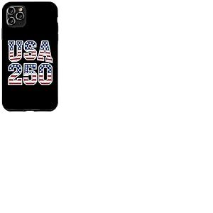 Drapeau am&eacute;ricain am&eacute;ricain am&eacute;ricain 250 Ans 4 Juillet Coque pour iPhone 11 Pro Max