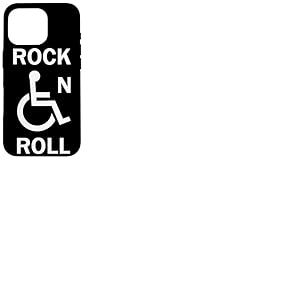 Rock-N-Roll Panneau d'acc&egrave;s handicap&eacute; pour Fauteuil Roulant Coque pour iPhone 16 Pro