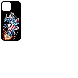 Fus&eacute;es patriotiques pour Les Amateurs d'espace et de Feux d'artifice en Couleur am&eacute;ricaine Coque pour iPhone 12 Mini