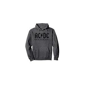 Officiel AC/DC Back in Black Logo Classique Sweat &agrave; Capuche