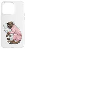 Adorable Chien Bullmastiff endormi en Pyjama Art du Coucher Coque pour iPhone 15 Pro Max