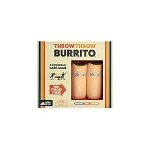 Exploding Kittens Throw Throw Burrito Card Games for Adults Teens & Kids, A Dodgeball Card Game, Lingua Inglese, Version Anglaise