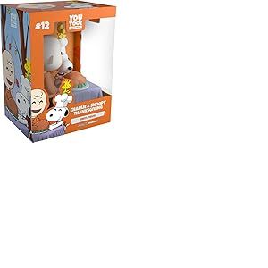 Youtooz Peanuts Collection Charlie & Snoopy Figurine de Thanksgiving de 9,4 cm à Collectionner Charlie Brown et Snoopy