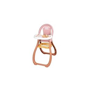 Smoby - Baby Nurse - Chaise Haute - pour Poupon Jusqu'à 42 cms - Accessoires Inclus - A Partir de 18 Mois - Fabrication Française