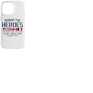 Jour J 6 Juin 1944 Honor The Heroes USA UK Canada France Coque pour iPhone 14 Pro Max