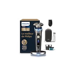 Philips Rasoir i9000 Prestige Ultra, rasoir &eacute;lectrique 100% &eacute;tanche, technologie Skin IQ Pro, syst&egrave;me Triple Lift & Cut, lames de pr&eacute;cision NanoTech rotatives &agrave; 360&deg;, 5 modes de rasage, XP9405/31
