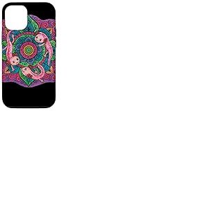 Motif Mandala Axolotl coloré pour Les Amoureux des Animaux Coque pour iPhone 12/12 Pro