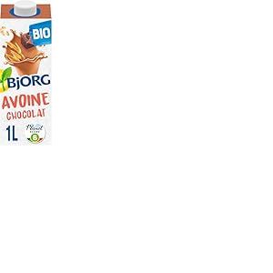 BJORG - Boisson Avoine Chocolat Bio - Boisson Végétale Bio - Sans Lactose - Petit-Déjeuner et Goûter - 1 L (Lot de 6)