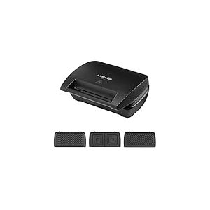 LAGRANGE - Gaufrier Mini maxi avec jeu de plaques Gaufres et croque-monsieur et panini 900W