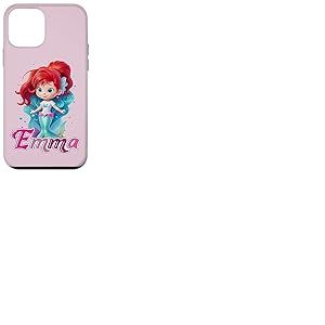 Petites sirènes avec le nom Emma Coque pour iPhone 12 mini