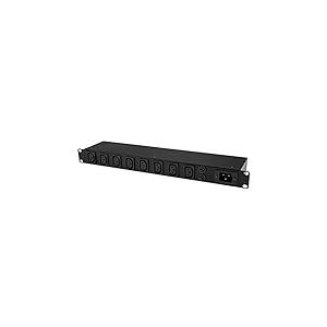 StarTech.com PDU PDU08C13GB 8 Ports Rack Mount PDU avec Prises C13, Cordon d'alimentation de 3 m (BS 1363), unité de Distribution d'alimentation, 16 A, 1U
