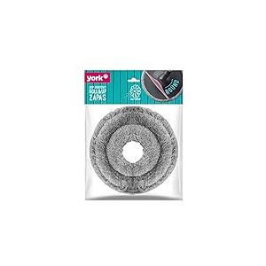 York Prestige York Brosse de Rechange pour Balai Rotatif Roll&UP Gris et Rose Tête de Balai en Microfibre