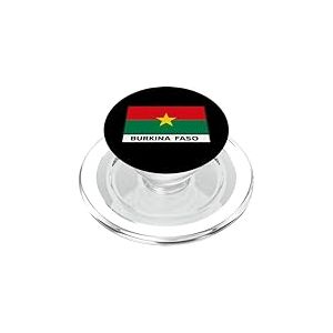 Drapeau du Burkina Faso - Armoiries du Burkina Faso PopSockets PopGrip pour MagSafe