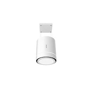Cecotec Hotte aspirante 44cm îlot rond Bolero Flux Cre 448000 White A++. Finition Blanche, Aspiration 800M3/H, Moteur 210W, Commande Electronique, Lumière, Filtre à Charbon