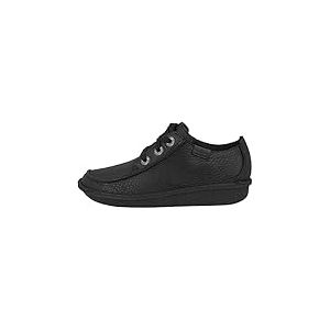 Clarks Damen Funny Dream Brogue, Schwarzes Leder, 41.5 EU
