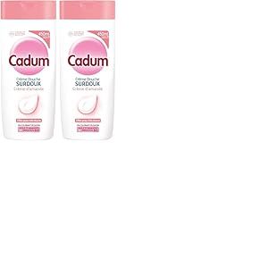 Cadum Cr&egrave;me Douche Surdoux Cr&egrave;me d'amande 450ml (Lot de 2)