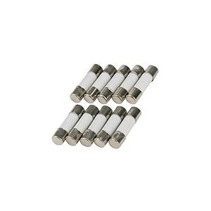 SeKi Lot de 10 fusibles en céramique 16 A, 5 x 20 mm, fusibles en verre 250 V