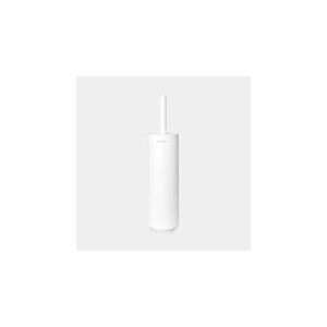Brabantia - Brosse de Toilettes et Support Mindset - Poignée de Protection en Acier - Résiste à la Corrosion - Accessoire de Salle de Bain - Fresh White - 42 x 11 x 9.6 cm