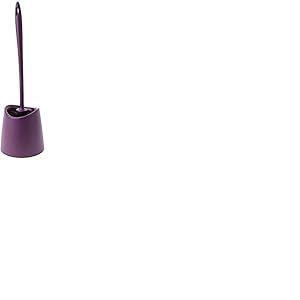 TATAY Brosse Toilettes WC | Mat&eacute;riaux R&eacute;sistants | Design Moderne | Brosse Fixe et Durable pour Hygi&egrave;ne Parfaite | Plusieurs Couleurs Disponibles | 12 x 12 x 38 cm &ndash; Violet