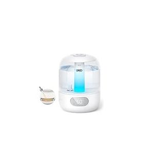 DREO Humidificateur d'air pour chambre &agrave; coucher, brume fra&icirc;che pour la maison et les grandes pi&egrave;ces, humidificateur silencieux pour b&eacute;b&eacute;, veilleuse, diffuseur essentiel, humidificateur &agrave; ultrasons