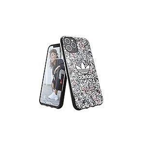 adidas 41463 Coque conçue pour iPhone 11 Pro - Coque testée Contre Les Chutes - Bords surélevés - Fleurs Belista - Coque de Protection Originale - Zwart/Roses Troubles/Bleu Trouble