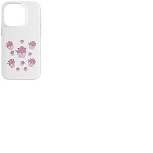 Illustration Mignonne du d&eacute;sert Rose Cupcakes et Roses Coque pour iPhone 14 Pro
