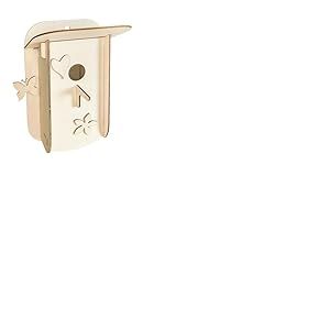Pebaro 878L - Kit de Construction en Bois - Nichoir découpé au Laser - Puzzle 3D - Puzzle en Bois
