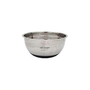 COOK CONCEPT, KU6771, Bol mélangeur antidérapant Ergonomique, idéal pour mélanger et Servir, Facile à Nettoyer, capacité généreuse, Design Moderne, Taille 26 cm, Couleur Gris/Noir