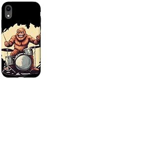 Nice Bigfoot avec batterie dans la forêt pour les amateurs de batterie Coque pour iPhone XR