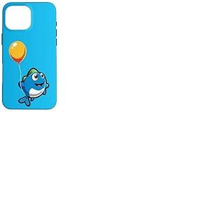 Un Poisson Mignon Vole avec Un Ballon. Poisson Volant Coque pour iPhone 16 Pro Max