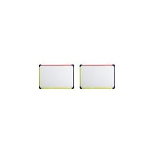 MAUL tableau blanc MAULfun 24x35cm | Tableau magnétique à accrocher pour le bureau et le home office | Tableau portable pour écrire, peindre, dessiner | Inscriptible des deux côtés | Multicolore