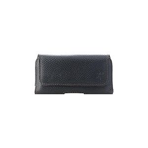 honju Horizon &Eacute;tui en Cuir v&eacute;ritable pour Ceinture &Eacute;tui pour Apple iPhone 14/14 Pro / 13/13 Pro / 12/12 Pro/SE (2022) [Passant de Ceinture, Cuir de Vachette, Fermeture magn&eacute;tique] Noir
