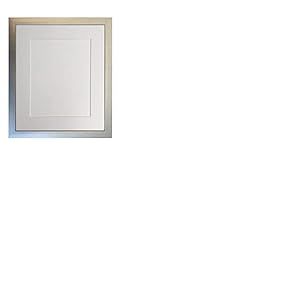 FRAMES BY POST Cadre Photo argenté de 1,9 cm avec Passe-Partout Blanc 50,8 x 40,6 cm, Taille de l'image 38,1 x 25,4 cm, Verre en Plastique