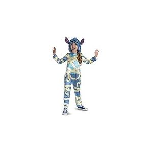 Disney-Stitch Déguisement Momie-Costume pour enfants sous licence officielle,inspiré de Lilo Stitch,parfait pour les soirées habillées et les fêtes-Avec Capuche à Oreilles pour être comme Stitch