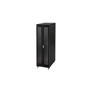 Armoire Rack 19" 42U (A) 2055, (L) 600, (P) 600 Couleur Noir Porte Ajourée 2 Portes