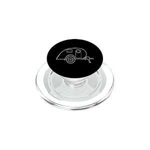 Remorque de Voyage en Forme de Goutte pour Caravane, Camping-Car, Petite Maison PopSockets PopGrip pour MagSafe