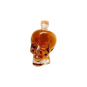 VB VIN BOUQUET FIA 1457 Décanteur tête de mort de 1 litre, design unique et élégant, parfait pour whisky, vin et spiritueux