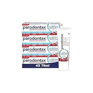 Parodontax Dentifrice Complete Protection Original, 8 Benefices, Contre le Saignement Occasionnel des Gencives, Lot de 4x75ml