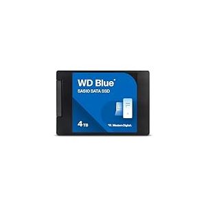 WD Blue SA510 SSD 4 To Disque SSD Interne, 2.5" SATA SSD, Vitesse de lecture jusqu'à 560 Mo/s, Comprend Acronis True Image pour WD, Clonage de disque et migration.