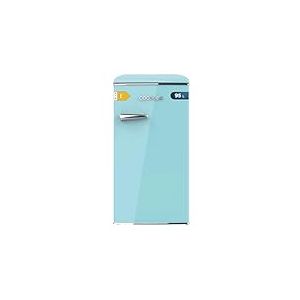 Cecotec Mini Frigo Retro Bolero Coolmarket TT Origin 103 Blue E. Mini Réfrigérateur Bleu, 89,3 cm Haut et 48,7 cm Large, 95L de Capacité et Classe Énergétique E