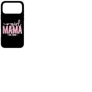 Girl Mama Est 2026 Pregnancy Reveal Mom to Be New Mommy Coque pour iPhone 17 Pro Max