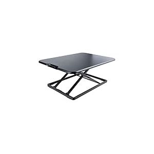 StarTech.com Standing Desk Converter for Laptop - Up to 8kg/17.6lb - Height Adjustable Laptop Riser - Table-Top Stand-Up Desk Converter for Home Office - Sit-Stand Desk Platform (LAPTOP-SIT-STAND)
