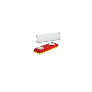 Durable 891700 Kit Magnétique Et Plaquette Métallique, Lot de 10, Rouge/Jaune
