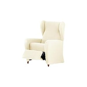 ECOMMERC3 Housse de Fauteuil Relax bi-élastique en 4 pièces, Respirante et Facile à Installer – Housse de Fauteuil Relax Couleur écru, Protection complète et renouvellement Style tapissé