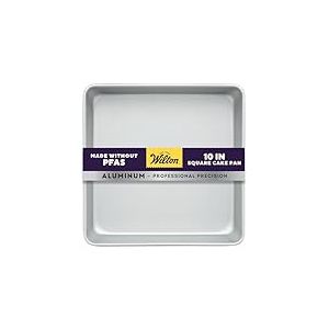 WILTON 0262421 Moule &agrave; G&acirc;teau Carr&eacute; M&eacute;tal 10 x 2 cm