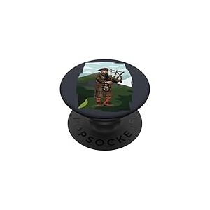 Cornemuseur Cornemuse-Instrument Bagpipes &Eacute;cosse Cornemuse PopSockets PopGrip Adh&eacute;sif
