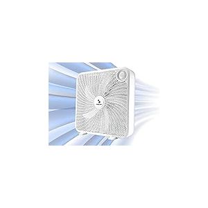 Beper P206VEN550 Ventilateur carré de 50,8 cm avec 5 pales pour sol ou table, conçu pour les grands espaces