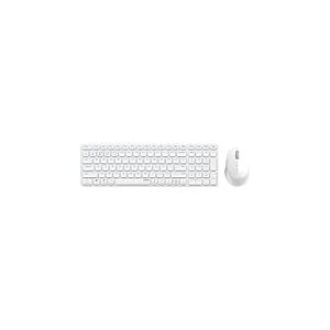 Rapoo Clavier Souris sans Fil Multi-Mode Rechargeable Blade 9700M (Pack Kit Clavier et Souris, Clavier Rechargeable 99 Touches AZERTY, Souris 5 Boutons autonomie 12 Mois, Idéal PC Laptop) Blanc