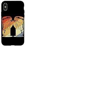 Gants de Boxe Vintage Boxer Arts Martiaux Coque pour iPhone X/XS