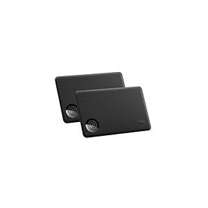 Tile by Life360 Slim (2024) - détecteur de Portefeuille, Tracker Bluetooth et localisateur d'objets pour étiquette de Bagage, Passeport et Autres. Compatible avec iOS & Android. Lot de 2 (Noir)